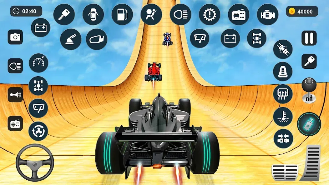 Formula Car Stunt - Car Games (Формула автомобиль трюк) [МОД: Деньги, Монеты и Меню MOD] Screenshot 2