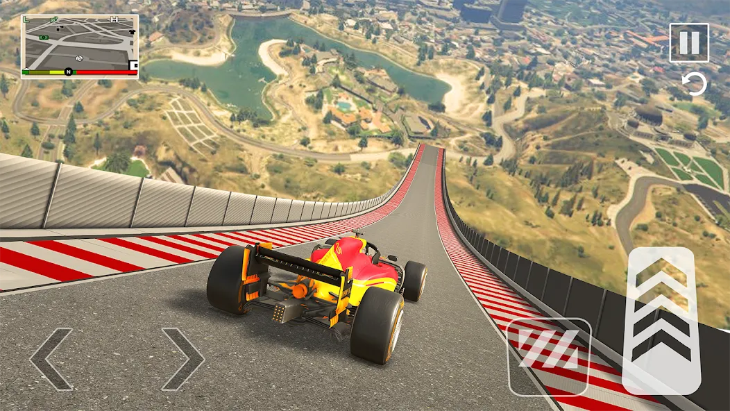 Formula Car Stunt - Car Games (Формула автомобиль трюк) [МОД: Деньги, Монеты и Меню MOD] Screenshot 3