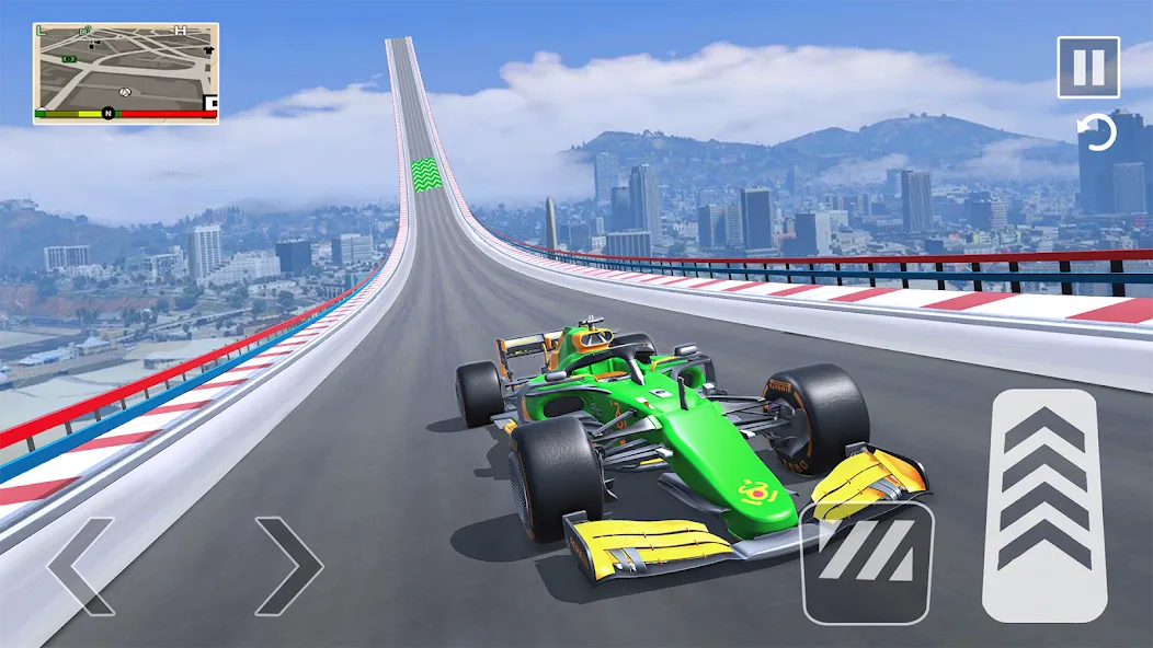 Formula Car Stunt - Car Games (Формула автомобиль трюк) [МОД: Деньги, Монеты и Меню MOD] Screenshot 4