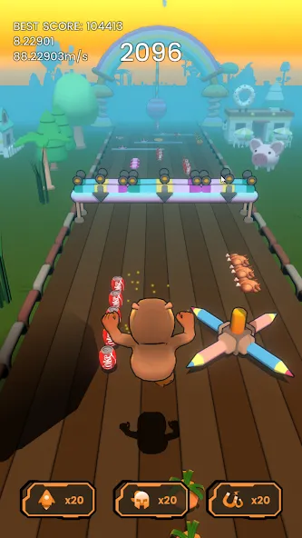 Hippo Dash (Хиппо Дэш) [МОД: Бесконечные деньги, Монеты и Мега MOD] Screenshot 3