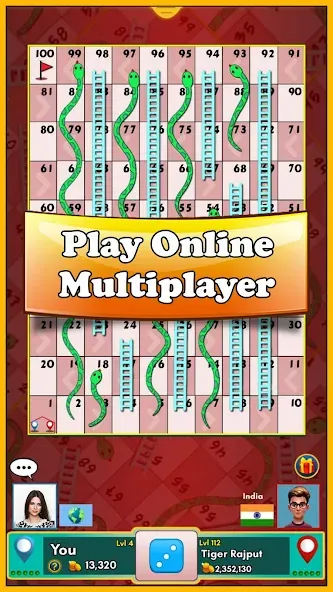 Snakes and Ladders King (Снейкс энд Ладдерс Кинг) [МОД: Деньги, Монеты и Меню MOD] Screenshot 1