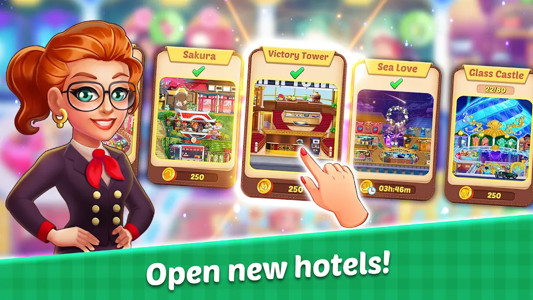 Hotel Madness Grand Hotel (Хотел Маднес Гранд Отель) [МОД: Все открыто, Дополнительные деньги и Меню MOD] Screenshot 2