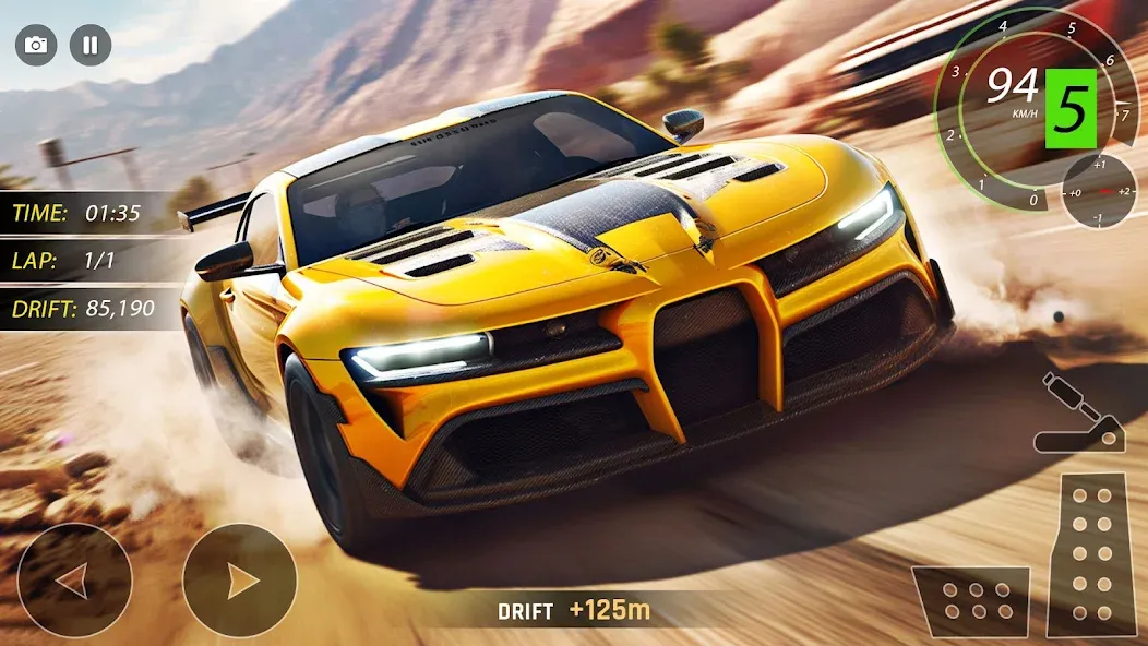Highway Drifting Racing Games [МОД: Бесконечные деньги, Монеты и Мега MOD] Screenshot 3