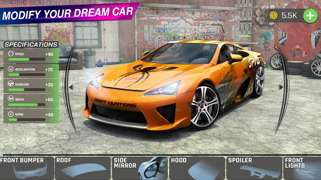 Extreme Car Driving: Car Drift [МОД: Много монет, Открытые уровни и Мега MOD] Screenshot 2