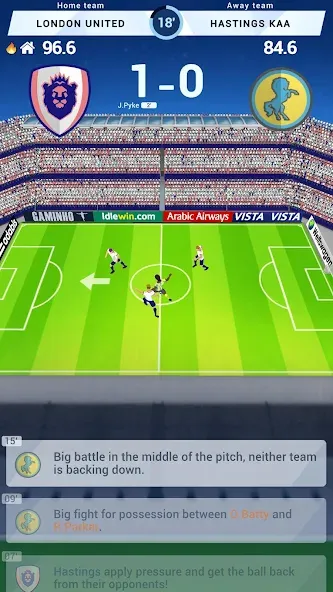 Idle Eleven - Soccer tycoon (Айдл Илевен) [МОД: Меню, Бесконечные монеты и Открытые уровни] Screenshot 2