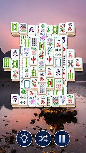 Mahjong Club - Solitaire Game [МОД: Меню, Бесконечные монеты и Открытые уровни] Screenshot 2