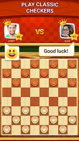 Checkers - Online & Offline [МОД: Много монет, Открытые уровни и Мега MOD] Screenshot 1