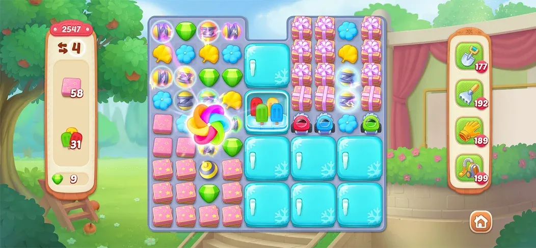 Garden Affairs: Design & Match (Гарден Эфферс) [МОД: Много монет, Открытые уровни и Мега MOD] Screenshot 4