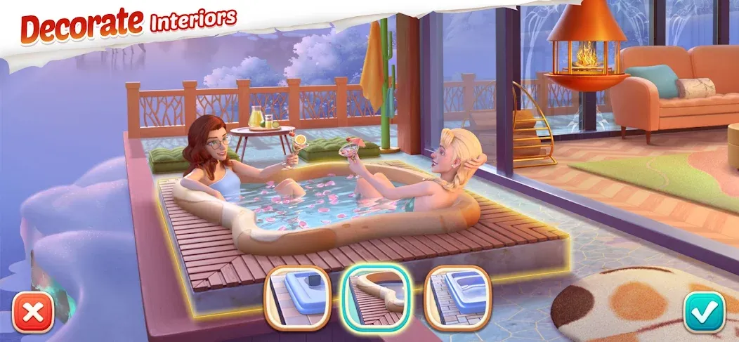 Garden Affairs: Design & Match (Гарден Эфферс) [МОД: Много монет, Открытые уровни и Мега MOD] Screenshot 5