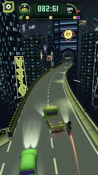 Go Ninja Moto Race (Го Ниндзя Мото Гонка) [МОД: Много монет, Открытые уровни и Мега MOD] Screenshot 3