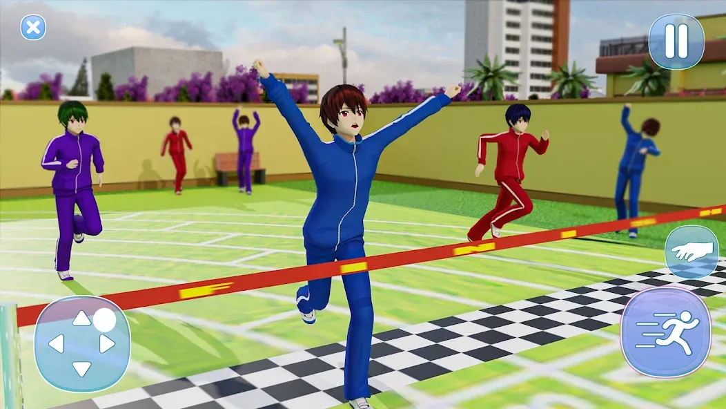Anime Boy High School Life 3d [МОД: Деньги, Монеты и Меню MOD] Screenshot 3