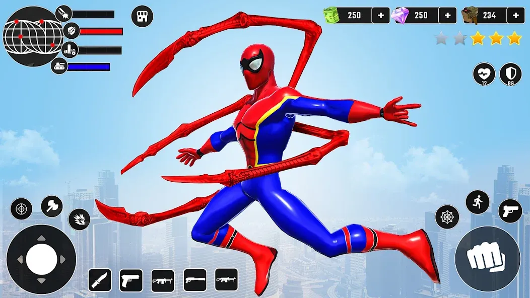 Miami Superhero: Spider Games [МОД: Деньги, Монеты и Меню MOD] Screenshot 1
