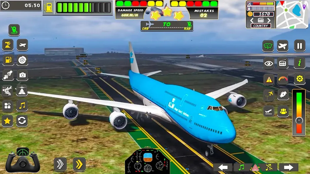 Real Flight Sim Airplane Games (Реал Флайт Сим Авиасимуляторы игры на самолеты) [МОД: Бесконечные деньги, Монеты и Мега MOD] Screenshot 2