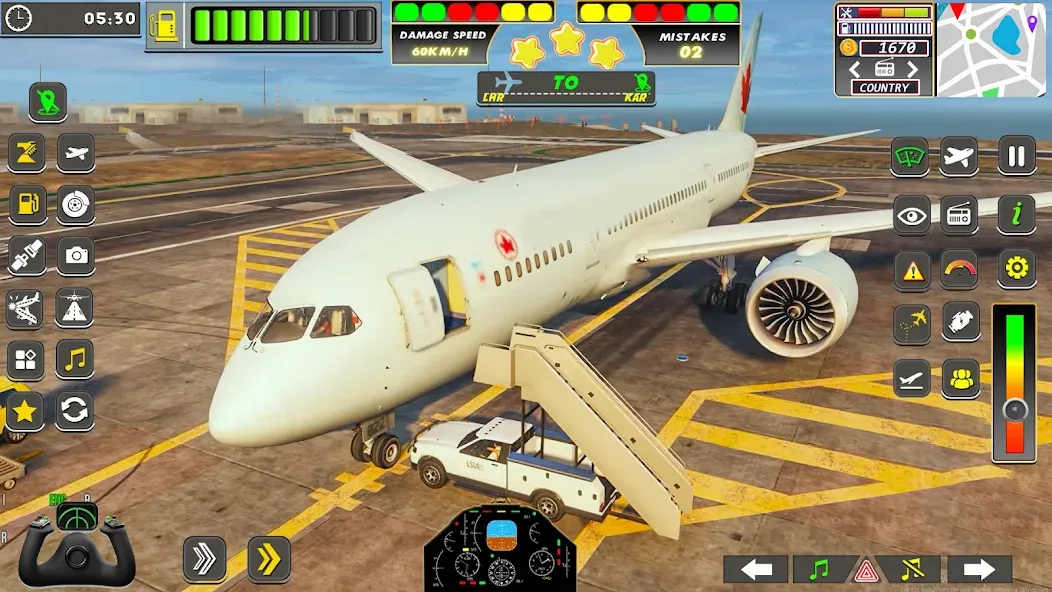 Real Flight Sim Airplane Games (Реал Флайт Сим Авиасимуляторы игры на самолеты) [МОД: Бесконечные деньги, Монеты и Мега MOD] Screenshot 3