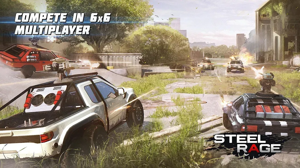 Steel Rage: Mech Cars PvP War (Стил Рейдж) [МОД: Все открыто, Дополнительные деньги и Меню MOD] Screenshot 1