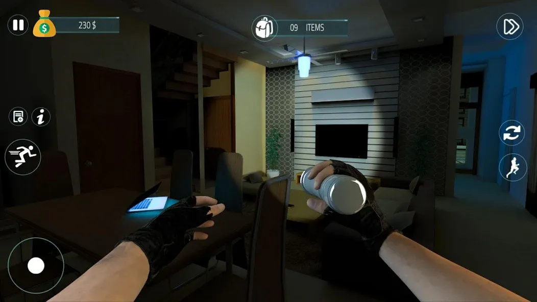 Sneak Thief Simulator: Robbery [МОД: Меню, Бесконечные монеты и Открытые уровни] Screenshot 1