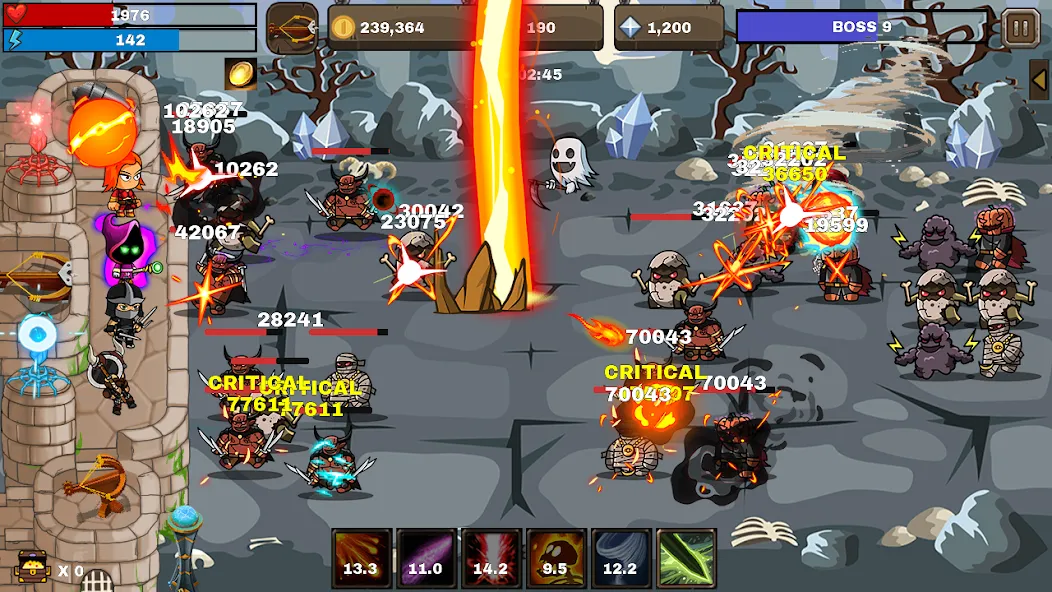 Final Castle Defence:Idle RPG (Финальная Защита Замка) [МОД: Меню, Бесконечные монеты и Открытые уровни] Screenshot 1
