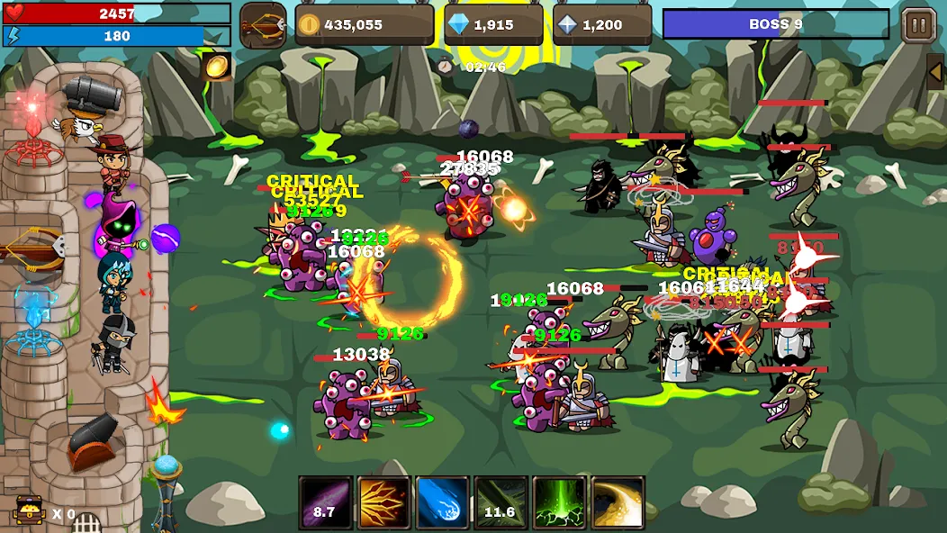Final Castle Defence:Idle RPG (Финальная Защита Замка) [МОД: Меню, Бесконечные монеты и Открытые уровни] Screenshot 4
