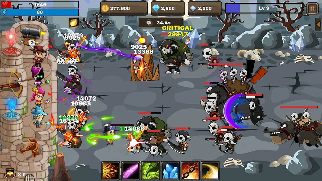 Final Castle Defence:Idle RPG (Финальная Защита Замка) [МОД: Меню, Бесконечные монеты и Открытые уровни] Screenshot 5