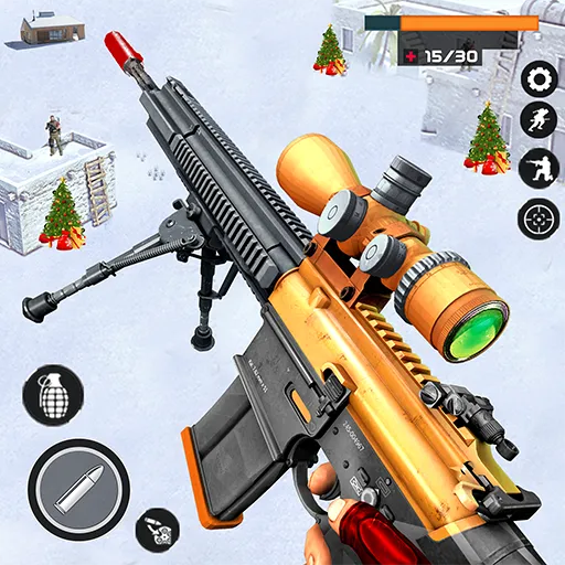 Banduk Game - Sniper Gun Games (Снайперская Война 3D) [МОД: Много монет, Открытые уровни и Мега MOD] Screenshot 1