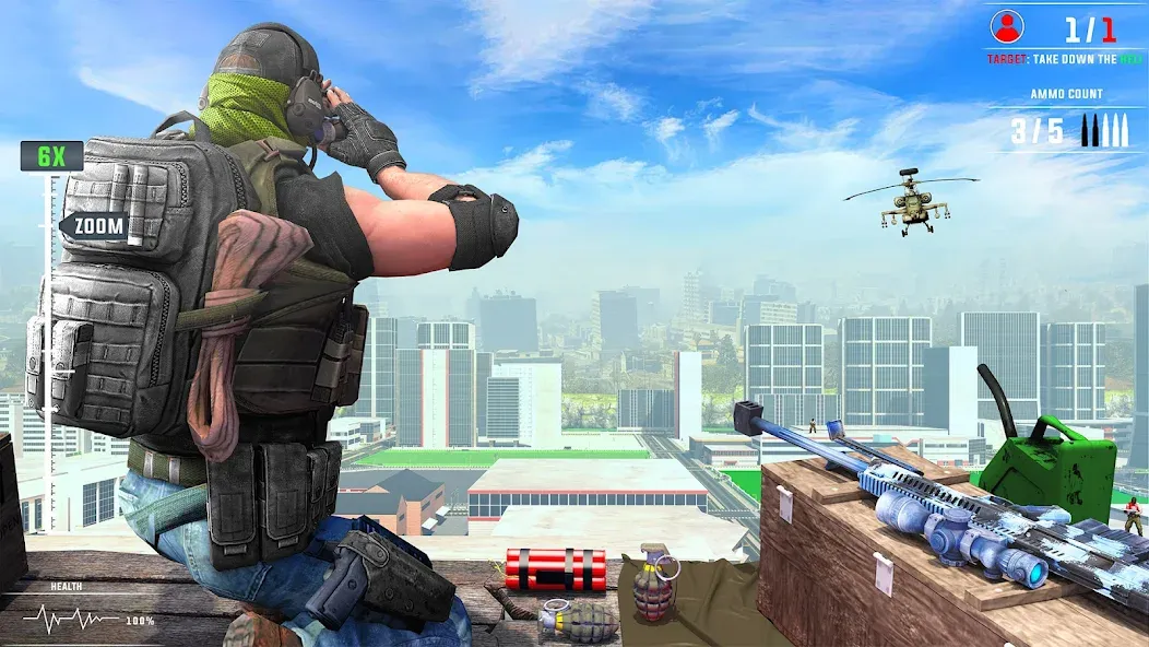 Banduk Game - Sniper Gun Games (Снайперская Война 3D) [МОД: Много монет, Открытые уровни и Мега MOD] Screenshot 4