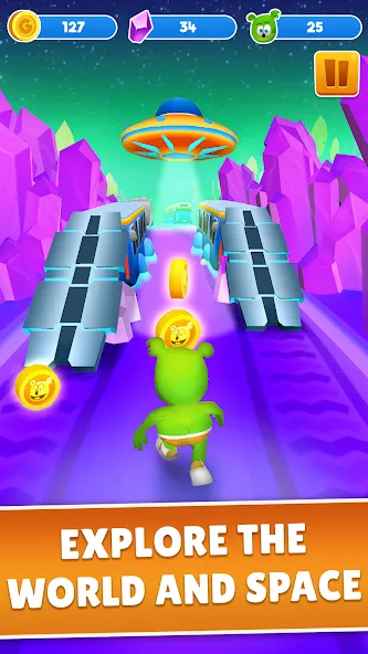 Gummy Bear Run: Running Games (Гамми Бер Ран) [МОД: Бесконечные деньги, Монеты и Мега MOD] Screenshot 3