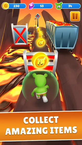 Gummy Bear Run: Running Games (Гамми Бер Ран) [МОД: Бесконечные деньги, Монеты и Мега MOD] Screenshot 4