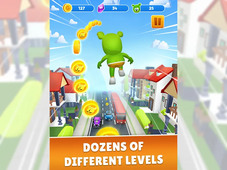 Gummy Bear Run: Running Games (Гамми Бер Ран) [МОД: Бесконечные деньги, Монеты и Мега MOD] Screenshot 5