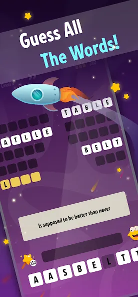 Word Riddles: Guess & Learn [МОД: Бесконечные деньги, Монеты и Мега MOD] Screenshot 1
