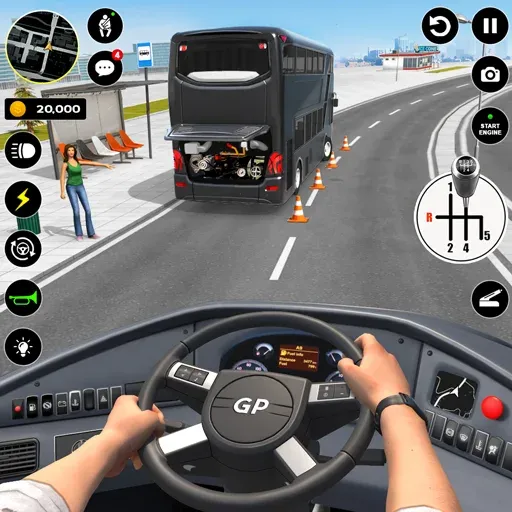 Bus Simulator : 3D Bus Games (Бас Драйвинг Симулятор ПВП Игра) [МОД: Бесконечные деньги, Монеты и Мега MOD] Screenshot 1