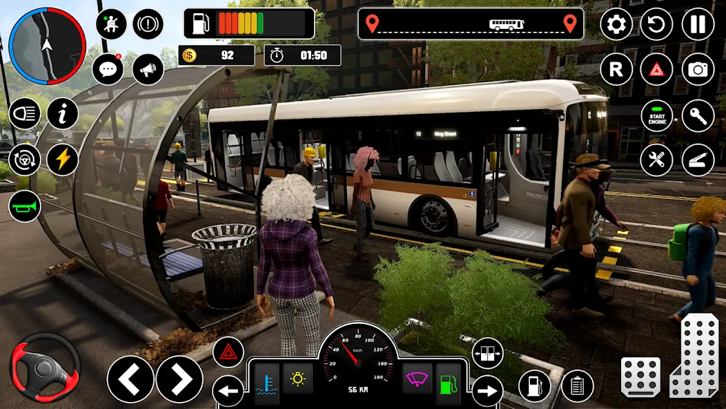 Bus Simulator : 3D Bus Games (Бас Драйвинг Симулятор ПВП Игра) [МОД: Бесконечные деньги, Монеты и Мега MOD] Screenshot 3