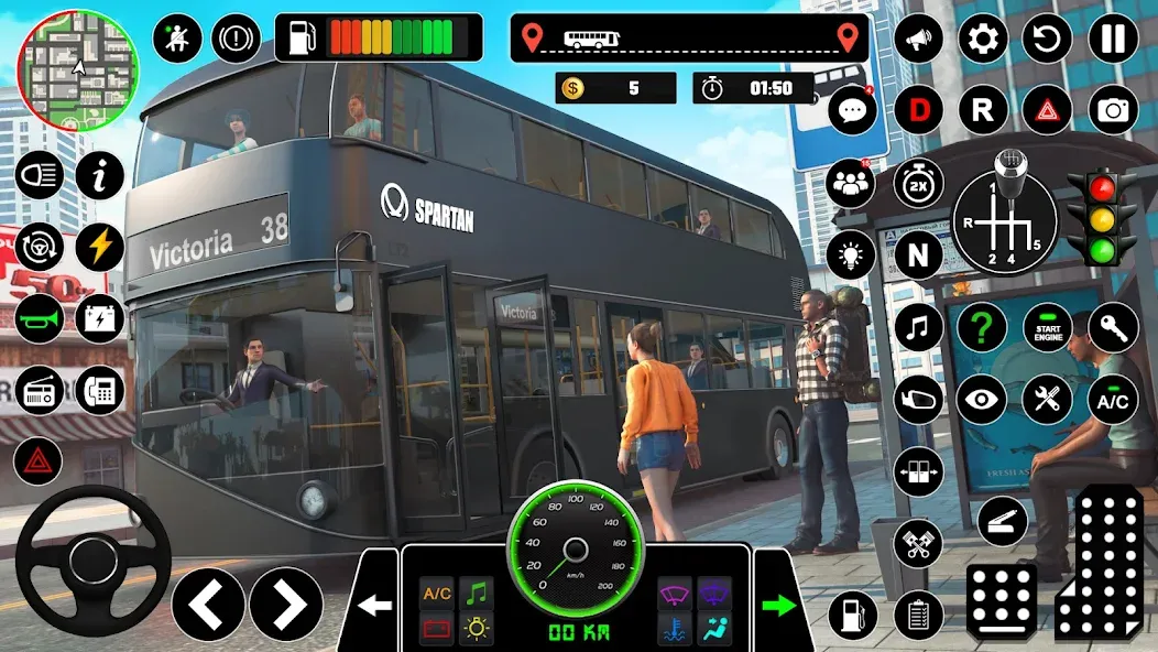 Bus Simulator : 3D Bus Games (Бас Драйвинг Симулятор ПВП Игра) [МОД: Бесконечные деньги, Монеты и Мега MOD] Screenshot 5