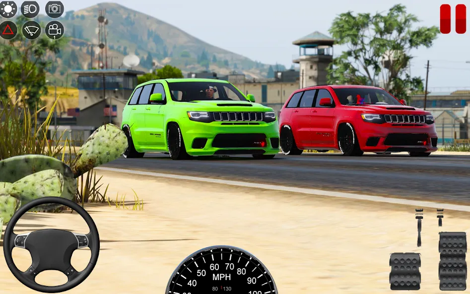 US Prado Car Games Simulator [МОД: Меню, Бесконечные монеты и Открытые уровни] Screenshot 2