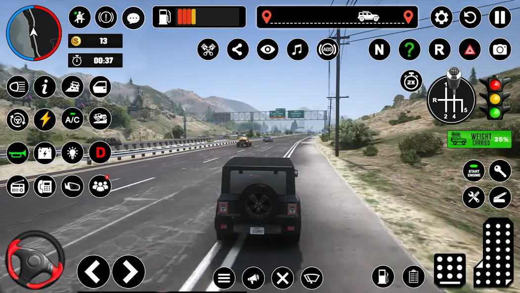 Offroad Jeep Driving & Parking [МОД: Много монет, Открытые уровни и Мега MOD] Screenshot 1