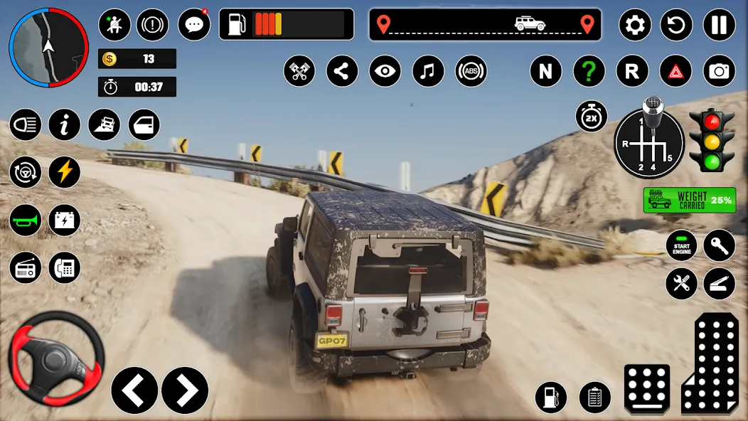 Offroad Jeep Driving & Parking [МОД: Много монет, Открытые уровни и Мега MOD] Screenshot 2