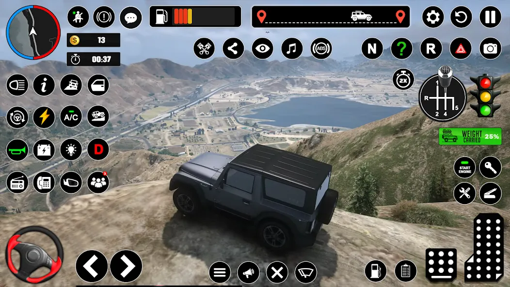 Offroad Jeep Driving & Parking [МОД: Много монет, Открытые уровни и Мега MOD] Screenshot 3