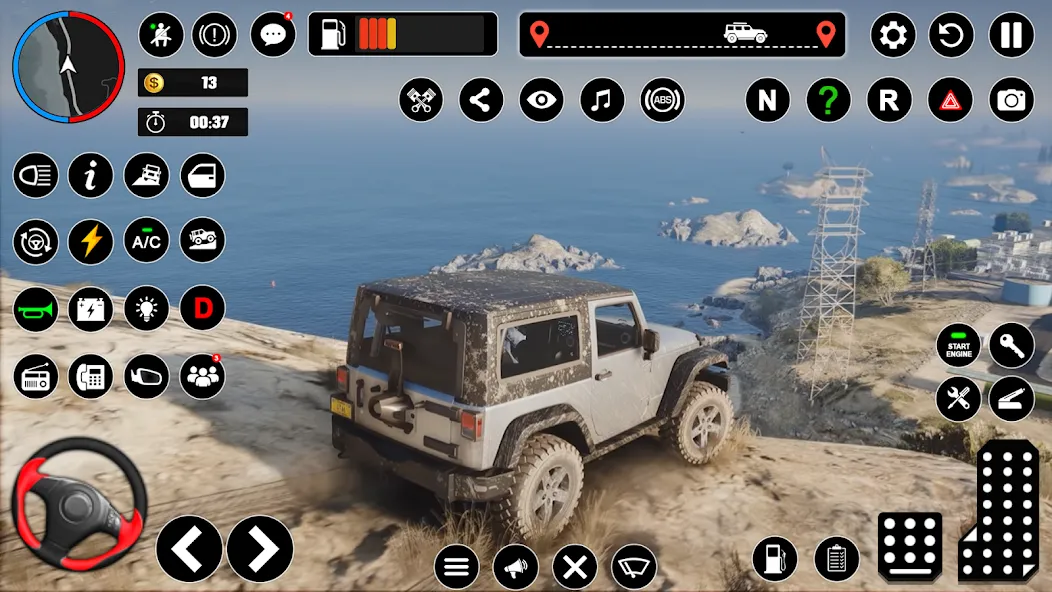 Offroad Jeep Driving & Parking [МОД: Много монет, Открытые уровни и Мега MOD] Screenshot 5