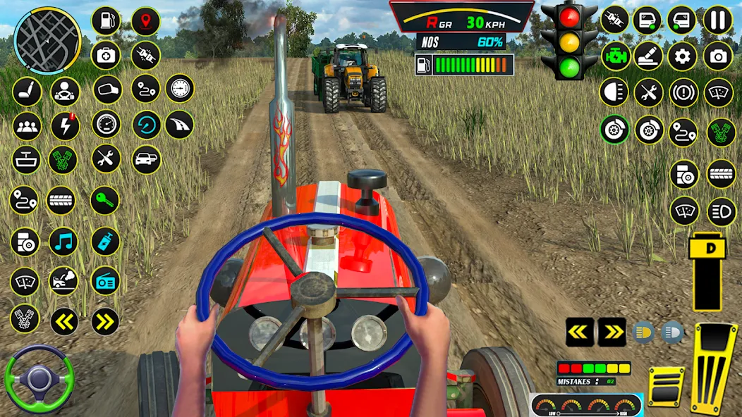 Farming Tractor Game Simulator (Фарминг Трактор Игра Симулятор) [МОД: Бесконечные деньги, Монеты и Мега MOD] Screenshot 1