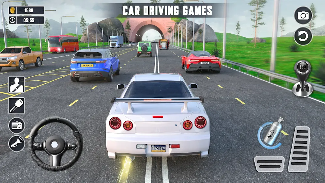 Real Highway Car Racing Games [МОД: Бесконечные деньги, Монеты и Мега MOD] Screenshot 1