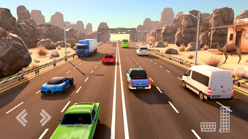 Real Highway Car Racing Games [МОД: Бесконечные деньги, Монеты и Мега MOD] Screenshot 2