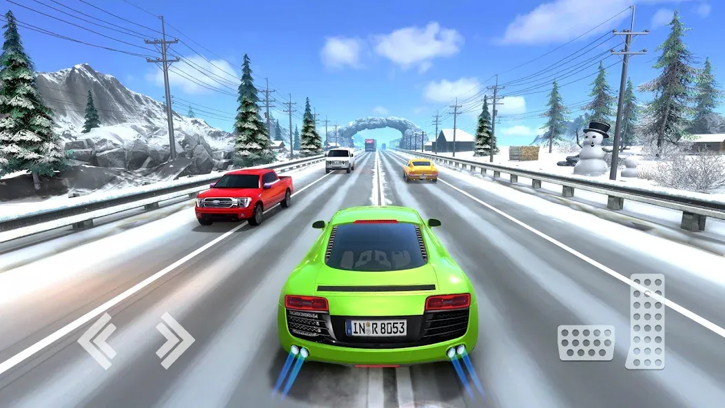 Real Highway Car Racing Games [МОД: Бесконечные деньги, Монеты и Мега MOD] Screenshot 3