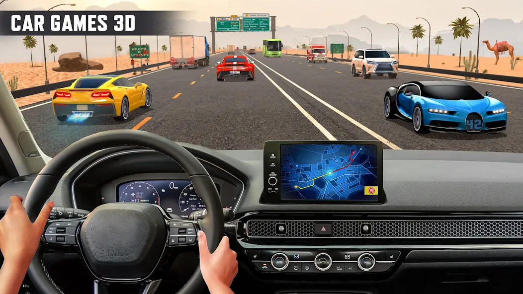 Real Highway Car Racing Games [МОД: Бесконечные деньги, Монеты и Мега MOD] Screenshot 4