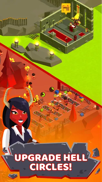 Hell: Idle Evil Tycoon Sim (Хелл) [МОД: Бесконечные деньги, Монеты и Мега MOD] Screenshot 2