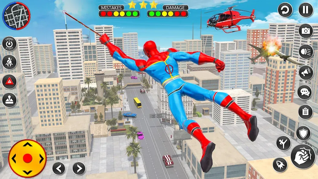 Spider Rope Hero Spider Games [МОД: Меню, Бесконечные монеты и Открытые уровни] Screenshot 1