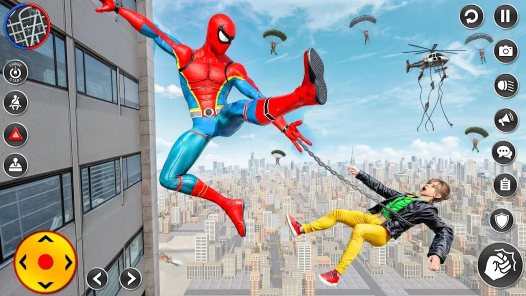 Spider Rope Hero Spider Games [МОД: Меню, Бесконечные монеты и Открытые уровни] Screenshot 2