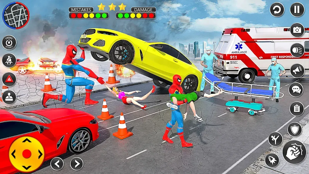 Spider Rope Hero Spider Games [МОД: Меню, Бесконечные монеты и Открытые уровни] Screenshot 4