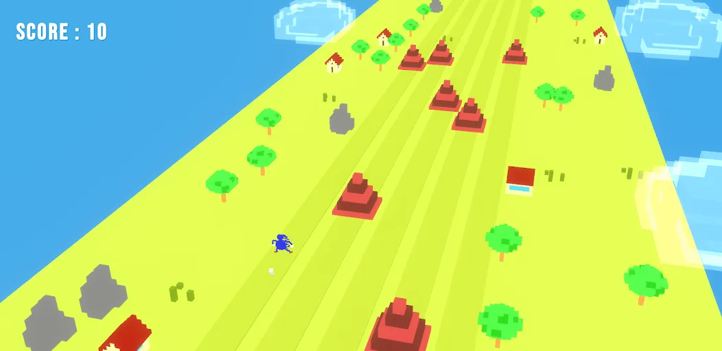 Sanic Run 3D (Саник Ран 3Д) [МОД: Много денег, Монет и Все открыто] Screenshot 1
