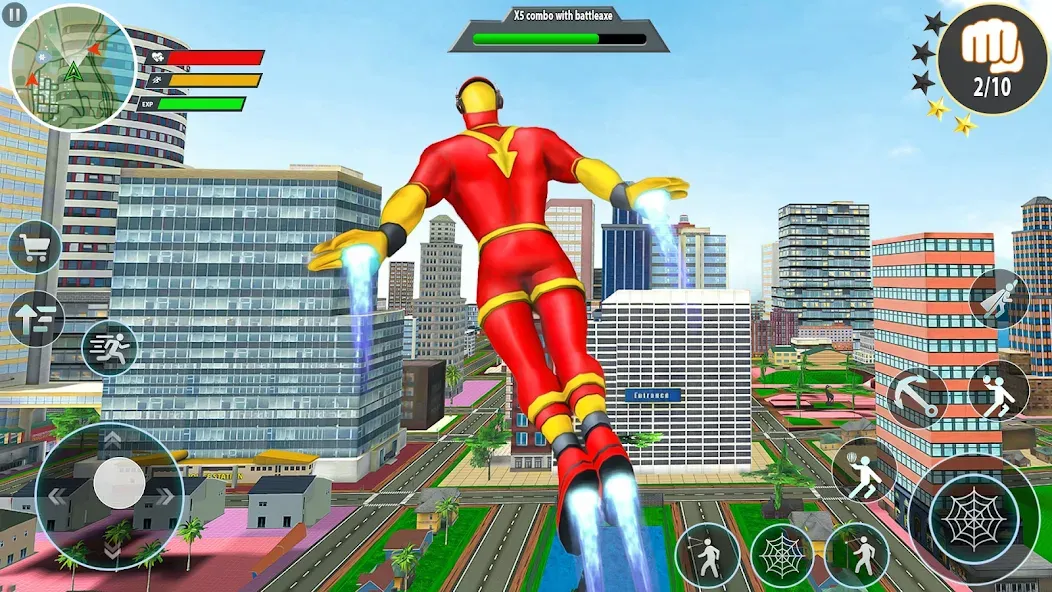 Rope Hero Spider Fighting Game [МОД: Много денег, Монет и Все открыто] Screenshot 1