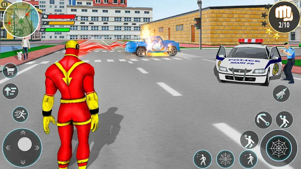 Rope Hero Spider Fighting Game [МОД: Много денег, Монет и Все открыто] Screenshot 2