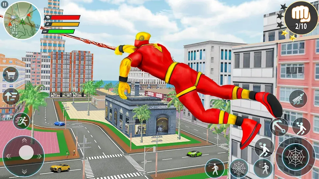 Rope Hero Spider Fighting Game [МОД: Много денег, Монет и Все открыто] Screenshot 3
